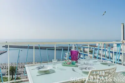 Image de Nice Port Bleu Rivage - Superbe 4 Pieces En Front De Mer
