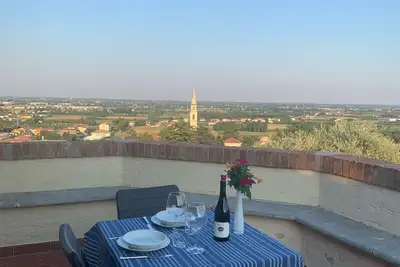 Estate charming panoramic attic