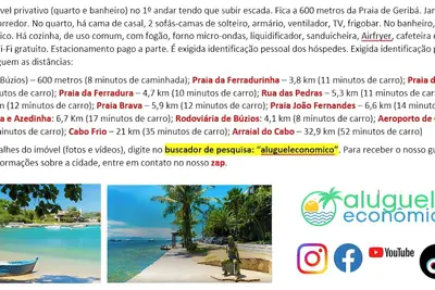 Image de Búzios Geribá - Suíte 01 Aluguel Economico