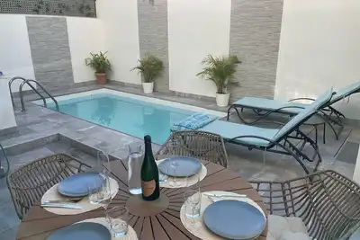 Unique townhouse in Los Boliches with private pool