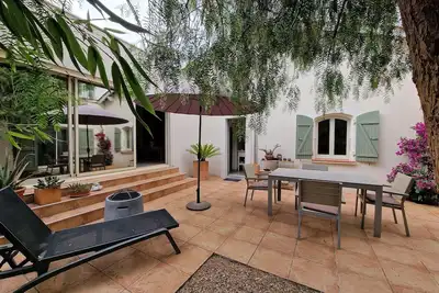 Maison patio en bord de mer