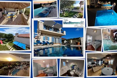 Image de New villa with 2 pools & perfect sea view on a quiet green hill 5 min from beach