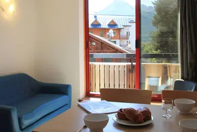 Image de Appartement 4 pers, lumineux, proche remontées mécaniques, centre Briançon, parking, animaux Ok