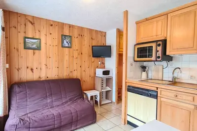Image de Studio cosy à Flaine avec terrasse et accès rapide aux pistes