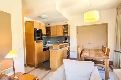 Image de Appartement spacieux avec accès direct aux pistes, piscine, spa et Wifi – Flaine Montsoleil