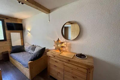 Image de Studio 4 pers, accès pistes navette, parking ext