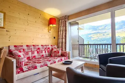 Image de Spacieux Appartement 3 Pièces + Cabine à Flaine Forêt, Balcon & Parking
