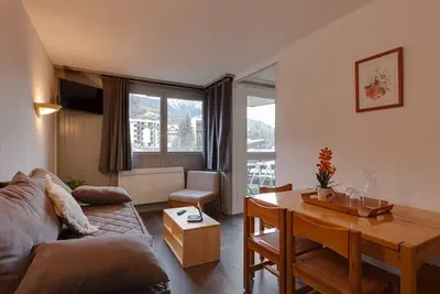 Image de Studio rénové avec balcon, navette pistes et parking, animaux acceptés