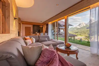 Image de Chalet Panorama Himmelreichhof avec vue sur les montagnes, piscine partagée & Wi-Fi