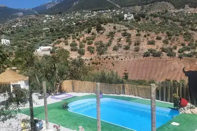 Maison de vacances \"Casa Papi\" avec vue sur les montagnes, piscine et Wi-Fi.