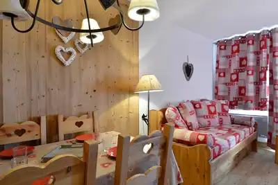 Image de Appartement rénové, skis aux pieds, balcon, 5 pers, casier à skis