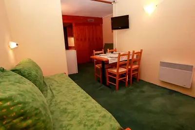 Image de Studio cabine 25m², skis aux pieds, balcon, 4 pers, cuisine équipée