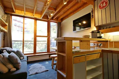 Image de Duplex Calme et Confortable aux Arcs 1800 avec Balcon, Proche Navettes et Parkings