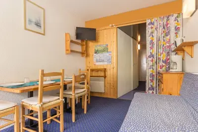 Image de Studio ski aux pieds avec balcon et kitchenette, 4 pers