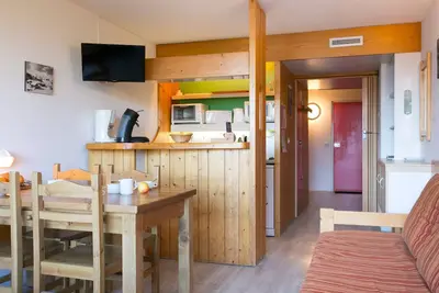Image de Studio cosy, ski aux pieds, balcon, 5 pers