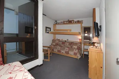 Image de Studio cosy aux pieds des pistes, balcon, proche commerces, pour 2 personnes