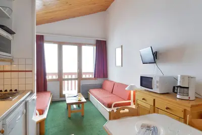 Image de Appartement fonctionnel skis aux pieds avec balcon