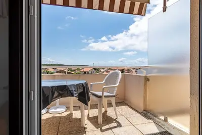 Image de Studio mezzanine pour 2 personnes avec terrasse en centre station Ă Biscarrosse