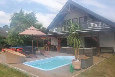 Image de House in Teichland Pool, sauna, fireplace on the Cottbus Baltic Sea with proximity to the Spreewald