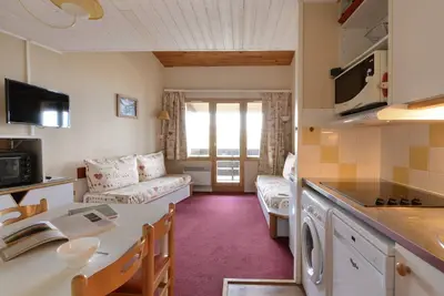 Image de Appartement 3 pièces, pied des pistes avec balcon et casier à skis