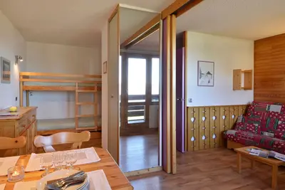 Image de Studio confortable au centre avec balcon, animaux admis