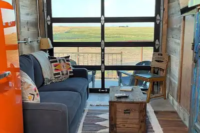 Image de Stylishly Renovated Train car near Palo Duro Canyon and Wtamu. Sunsets for miles