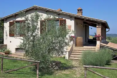Vacation home nestled in the typical Tuscan hills