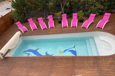 Image de Villa avec piscine à coté de la plage