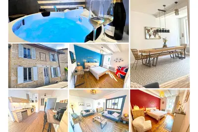 Image de Maison en pierre jacuzzi a 500m de l'ain 3ch 8p