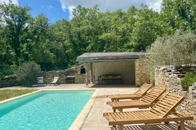 Image de Magnifique maison de pierre. Grand domaine & piscine privés