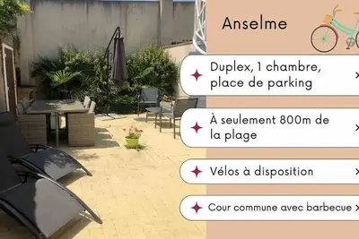 Image de Anselme, duplex avec cour commune ²proche mer