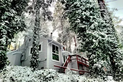 Image de Forest-view cabin with deck, grill, wood stove, washer\/dryer, & fast WiFi