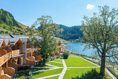 Image de Studio with lake view - Chalet am Schneeberg See