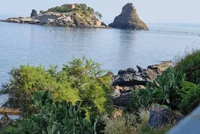 Image de Charming sea-front Bivani Aci Trezza two meters from the sea, on the cliff.