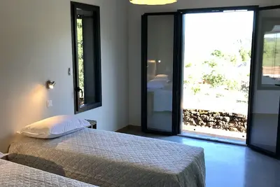 Image de Maison neuve en Pierres et Bois avec piscine