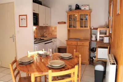 Image de À 100m des pistes de ski, 1er étage, vue montagne, terrasse, télévision, 33m², Vars