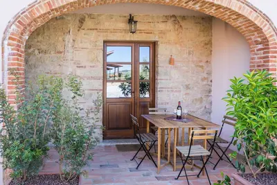 Image de Bel appartement avec piscine, climatisation, Wifi, Tv, animaux admis, vue panoramique et parking