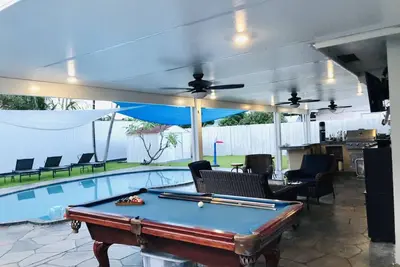 Image de FloridaTropical vacation home near the beach, swimming pool with heating system