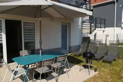 Image de Appartement T3 lumineux à Wimereux avec jardins, terrasses, parking, WiFi - 2 chambres