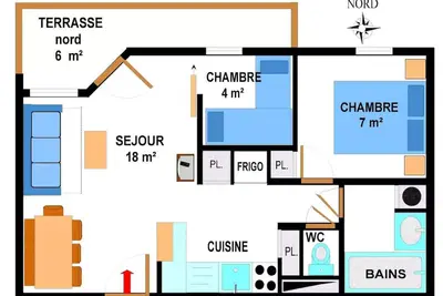 Image de Bonb21m - Appartement spacieux pour 6 personnes au pied des pistes