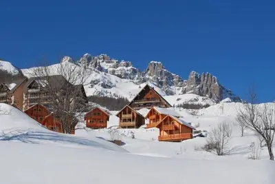Image de 1er étage, vue vallée, balcon, télévision, casier à ski, 26m², Réallon