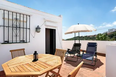 Image de Maison de vacances sans animaux Villa Vejer avec vue sur la mer et terrasse