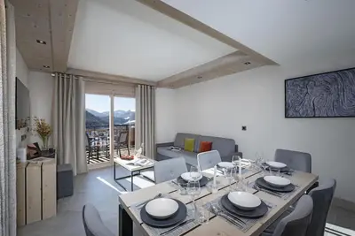 Image de Wifi, remise en forme, piscine, balcon, parking, télévision, casier à ski, 63m², Le Grand Bornand