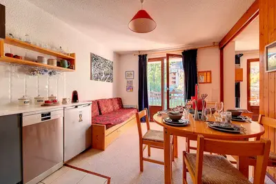 Image de Appartement lumineux A proximité des pistes Balcon