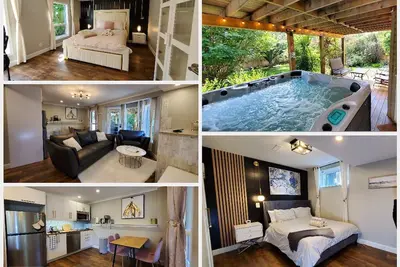 Image de Modern renovated walkout bsmt with new Hot tub