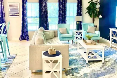 Image de 🏖Beachy Blue Haven near Savannah-3 Bed, 2 Bth