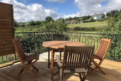 Image de Charming modern outbuilding with all comfort terrace with view
