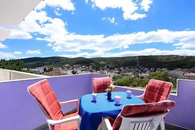 Image de Appartement de vacances avec vue sur la mer et air conditionné