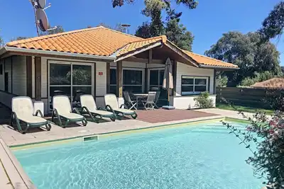 Image de Moliets plage, belle villa avec piscine, au calme