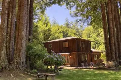 Image de Serenity Grove - The peaceful and serene coastal cabin in the Redwoods
